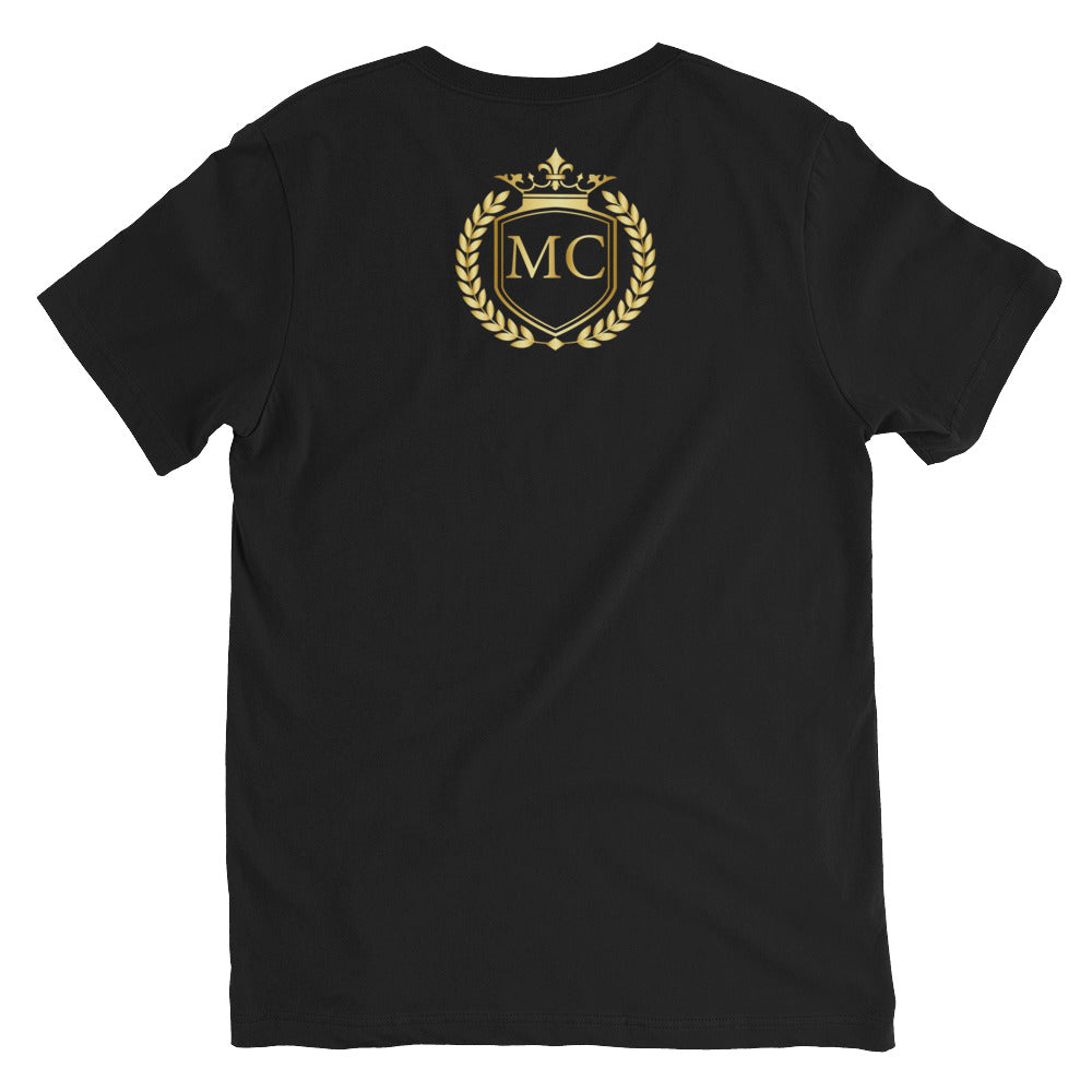 Camiseta de Manga Corta y Cuello de Pico Unisex