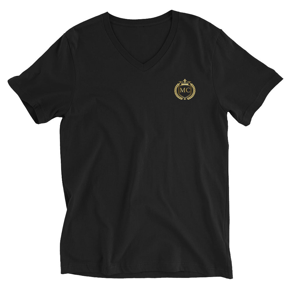 Camiseta de Manga Corta y Cuello de Pico Unisex
