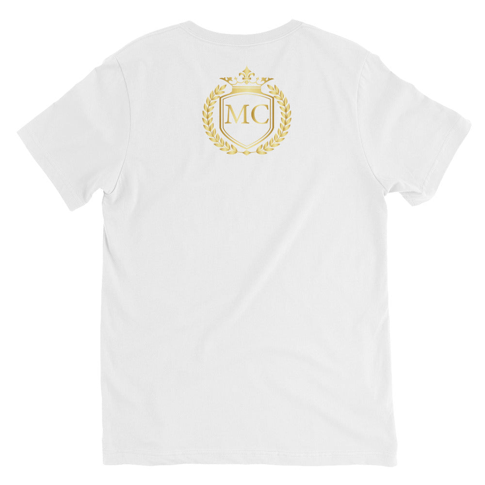 Camiseta de Manga Corta y Cuello de Pico Unisex