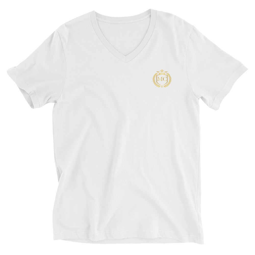 Camiseta de Manga Corta y Cuello de Pico Unisex
